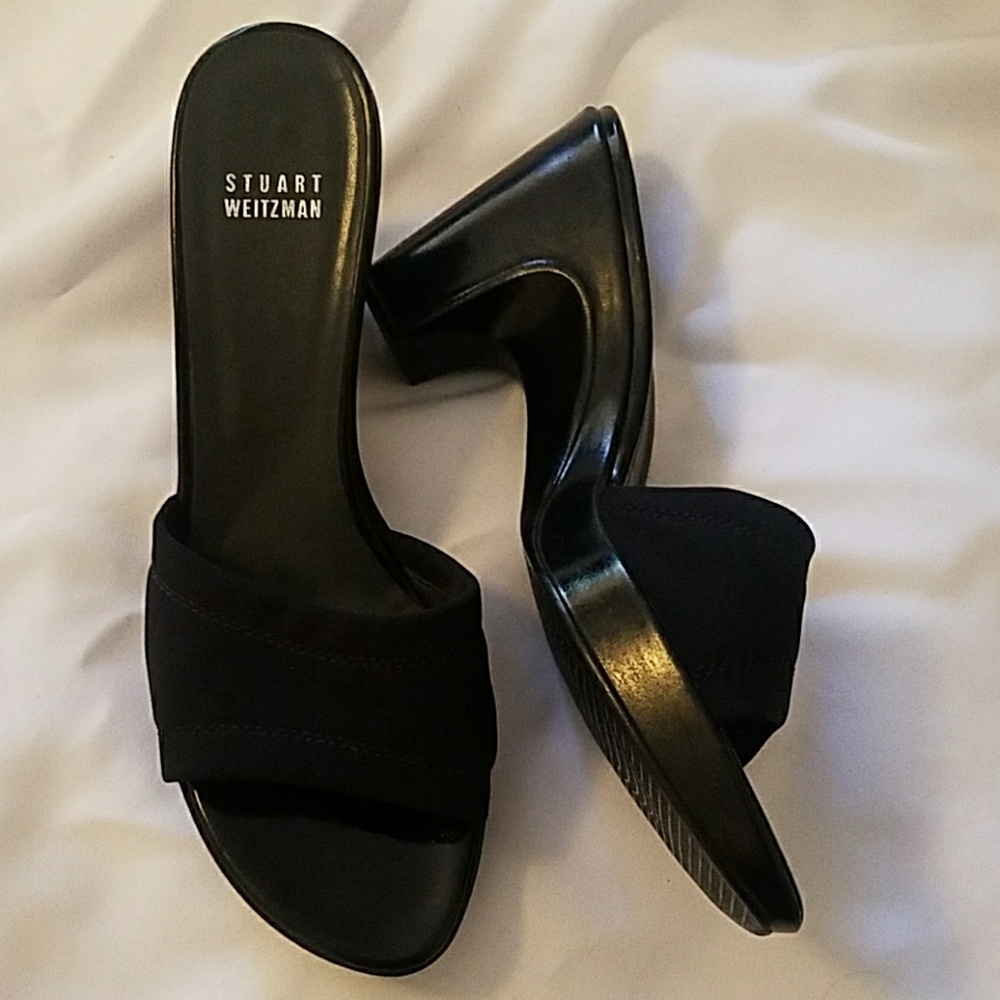 SALE Stuart Weitzman Mule Wedge Slip on Heels 8.5